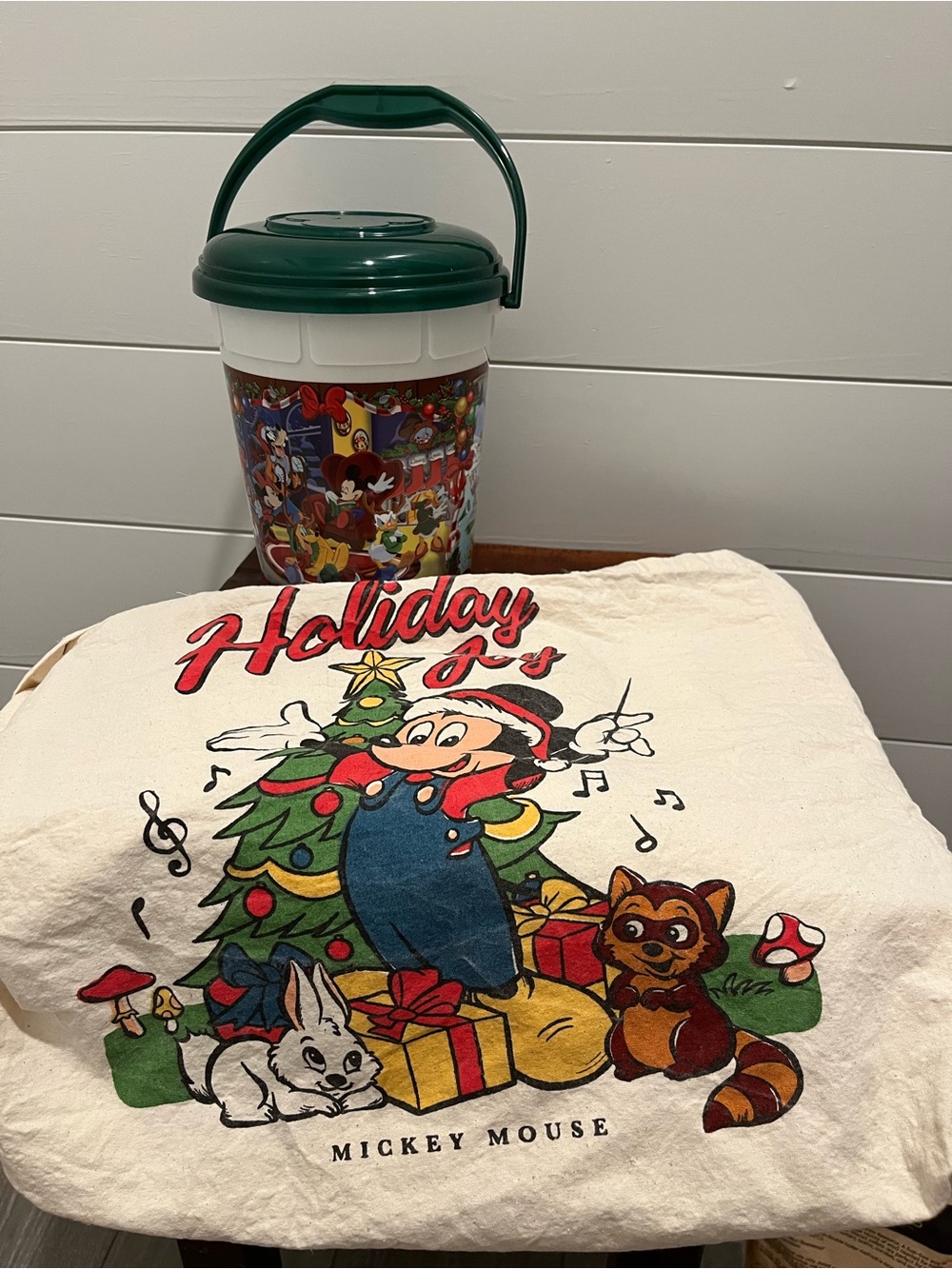 Disney Mickey Mouse Popcorn Bucket & Disney Tote